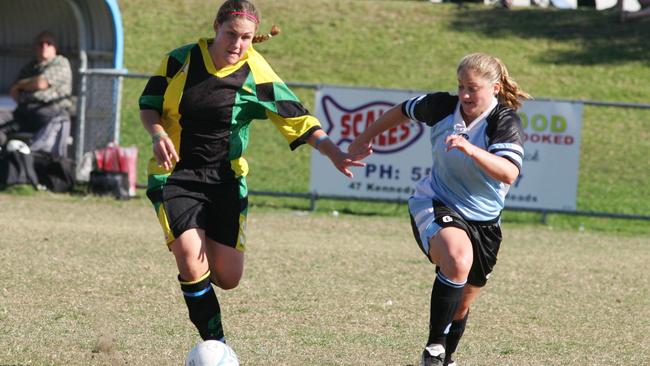 Sunshine Coast No 9 Melissa Weckert in action. Picture: Richard Webb