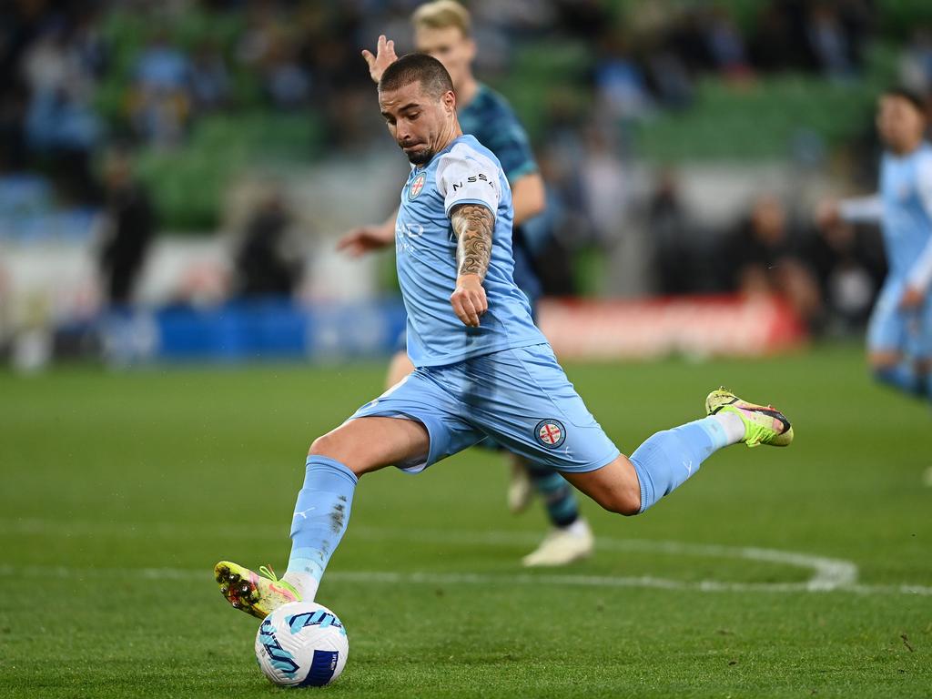 Jamie Maclaren continued his scoring ways. Picture: Quinn Rooney/Getty Images