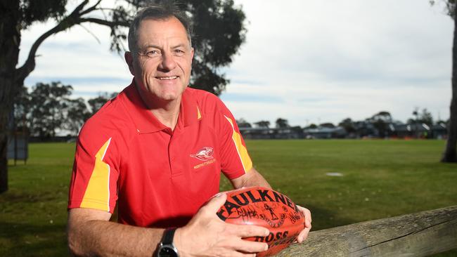 Ex-Crows AFL player Tony McGuinness will coach Morphettville Park. Picture: Tom Huntley