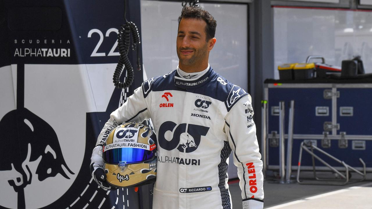 Alpha Tauri's Australian driver Daniel Ricciardo is pictured at the Hungaroring race track in Budapest on July 20, 2023, ahead of the Formula One Hungarian Grand Prix. (Photo by Ferenc ISZA / AFP)