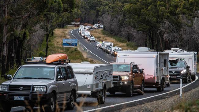 Border closures wrought havoc on the travel plans of many Victorians. Picture: Jason Edwards.