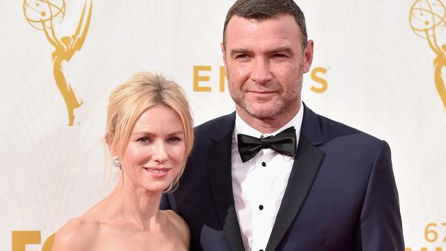 Naomi Watts and Liev Schreiber at the 67th Emmy Awards in 2015.