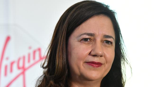 Queensland Premier Annastacia Palaszczuk has gotten into a sparring match with her NSW counterpart over border rules. Picture: AAP Image/Darren England