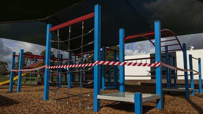 Arrangements for on-site school learning are more stringent that those set for childcare. Picture: Daniel Pockett/Getty Images