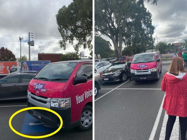 Independent candidate for Boothby Jo Dyer is accused of parking in a disabled parking bay. Picture: Supplied