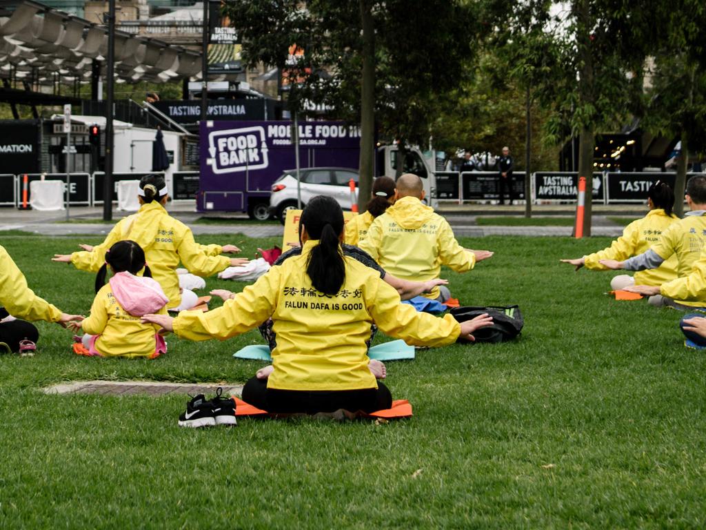 Followers of Falun Gong. Picture: AAP