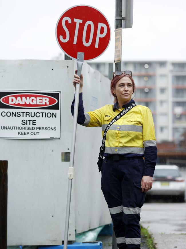 Teagan Mullens says the new job may not be glamorous but she can pay her $360-a-week rent on time. Picture: Jonathan Ng