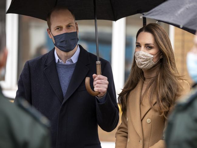 Prince William and Kate Middleton visited a London ambulance station amid the ongoing drama around the royal family. Picture: Getty Images