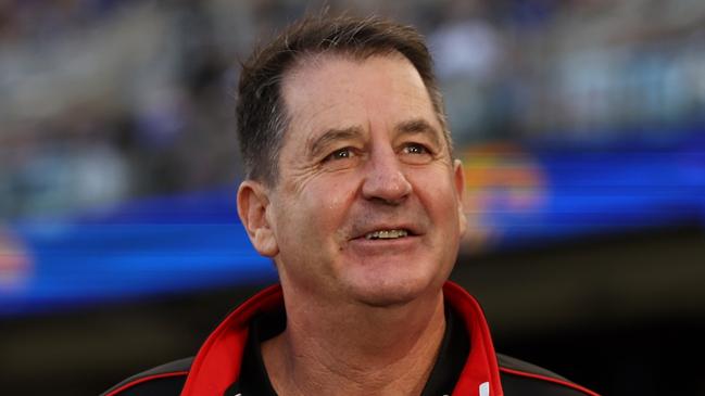 PERTH, AUSTRALIA - JULY 02: Ross Lyon, Senior Coach of the Saints looks on during the 2023 AFL Round 16 match between the West Coast Eagles and the St Kilda Saints at Optus Stadium on July 2, 2023 in Perth, Australia. (Photo by Will Russell/AFL Photos via Getty Images)