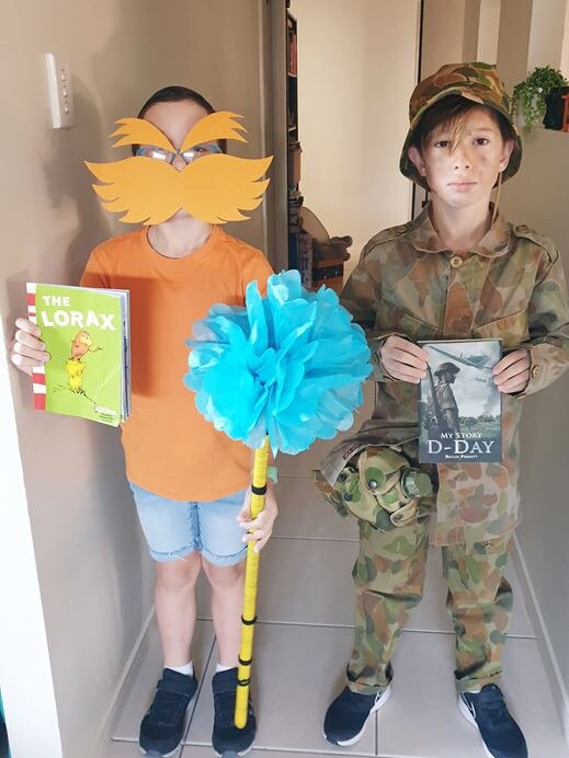 Mel Kosch: The Lorax and Lieutenant Andy. Quest Community News Book Week Photos. Caboolture Herald. Picture supplied.