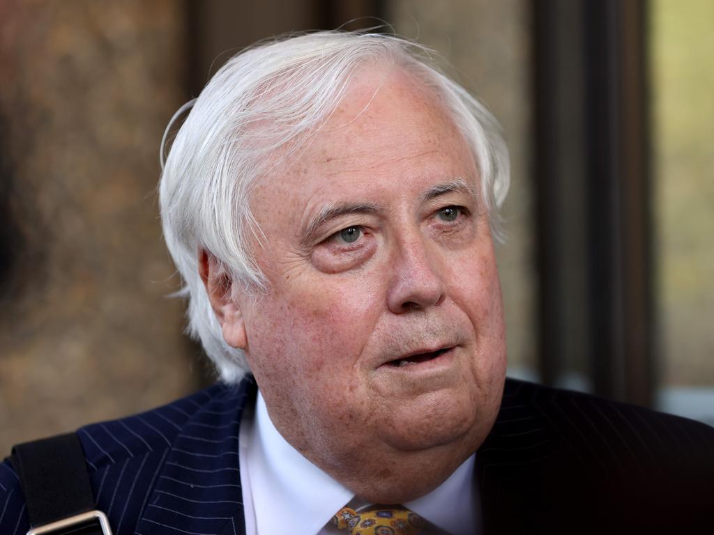 Clive Palmer was reportedly taken to hospital for treatment. Picture: NCA NewsWire/Damian Shaw