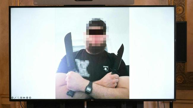 A screen shot of a man arrested in connection with an Islamist plot to attack a Taylor Swift concert in Vienna. Pcture: AFP