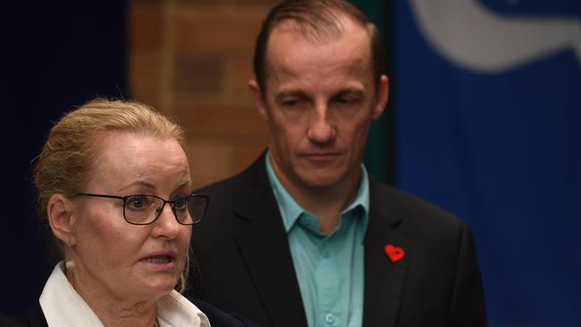 Newly appointed general manager for Lismore City Council, Shelley Oldham, with Lismore mayor Isaac Smith after announcing a A MULTI-MILLION dollar black hole in Lismore City Council's budget.