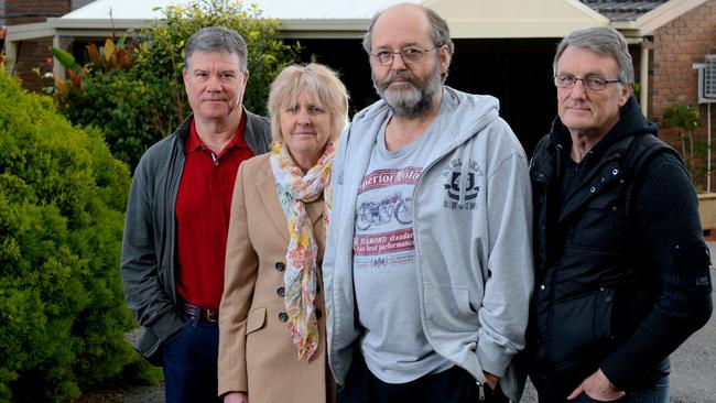 Mike Wood, third from left in the grey jumper, and his neighbours who’ve been pushing for the name change. Photo Sam Wundke