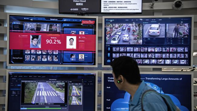 SHENZHEN, CHINA - APRIL 26: A display for facial recognition and artificial intelligence is seen on monitors at Huawei's Bantian campus on April 26, 2019 in Shenzhen, China. Huawei is Chinas most valuable technology brand, and sells more telecommunications equipment than any other company in the world, with annual revenue topping $100 billion U.S.  Headquartered in the southern city of Shenzhen, considered Chinas Silicon Valley, Huawei has more than 180,000 employees worldwide, with nearly half of them engaged in research and development. In 2018, the company overtook Apple Inc. as the second largest manufacturer of smartphones in the world behind Samsung Electronics, a milestone that has made Huawei a source of national pride in China. While commercially successful and a dominant player in 5G, or fifth-generation networking technology, Huawei has faced political headwinds and allegations that its equipment includes so-called backdoors that the U.S. government perceives as a national security. U.S. authorities are also seeking the extradition of Huaweis Chief Financial Officer, Meng Wanzhou, to stand trial in the U.S. on fraud charges. Meng is currently under house arrest in Canada, though Huawei maintains the U.S. case against her is purely political. Despite the U.S. campaign against the company, Huawei is determined to lead the global charge toward adopting 5G wireless networks.  It has hired experts from foreign rivals, and invested heavily in R&D to patent key technologies to boost Chinese influence. (Photo by Kevin Frayer/Getty Images)