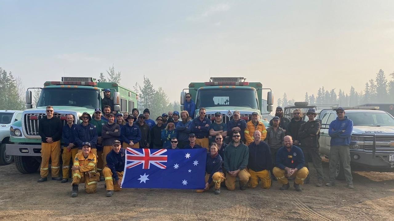 More than 40 Queensland Fire and Emergency Services personnel volunteered to help fight the Canadian wildfires in 2023.