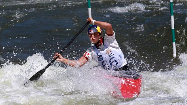 Jessica Fox racing the C1 at the Australian championships earlier this year.