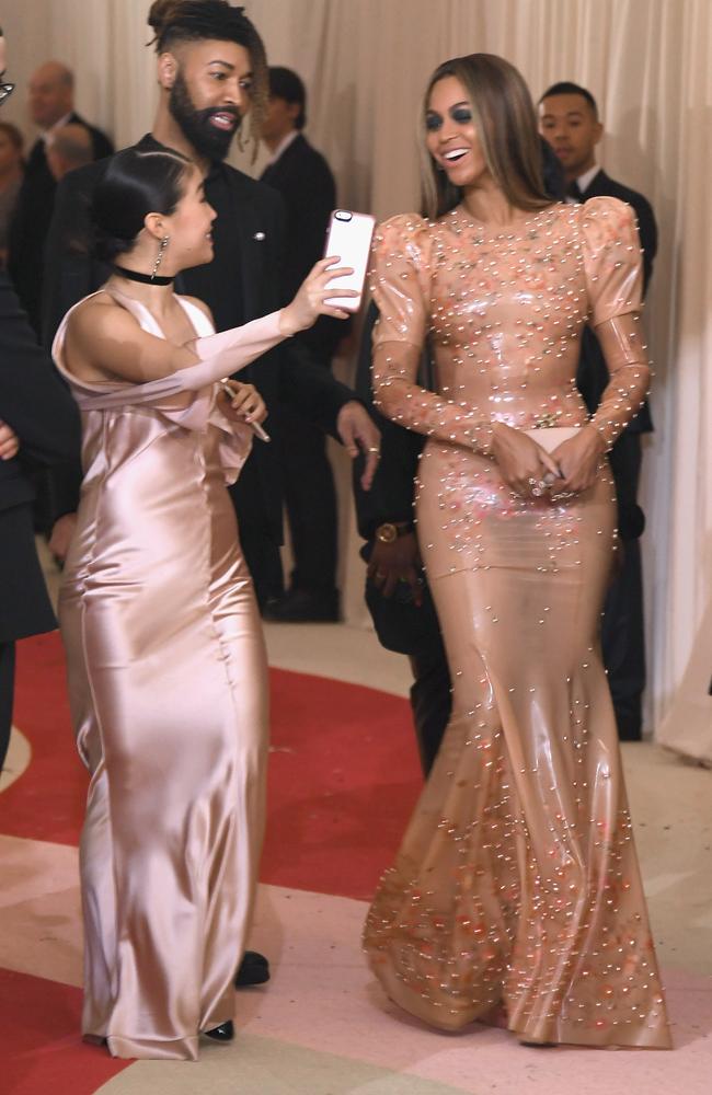 Beyonce attends the “Manus x Machina: Fashion In An Age Of Technology” Costume Institute Gala at Metropolitan Museum of Art on May 2, 2016 in New York City. Picture: Getty