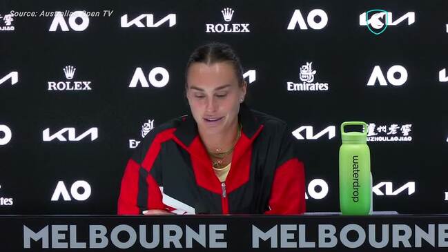 Sabalenka explains post-final outburst