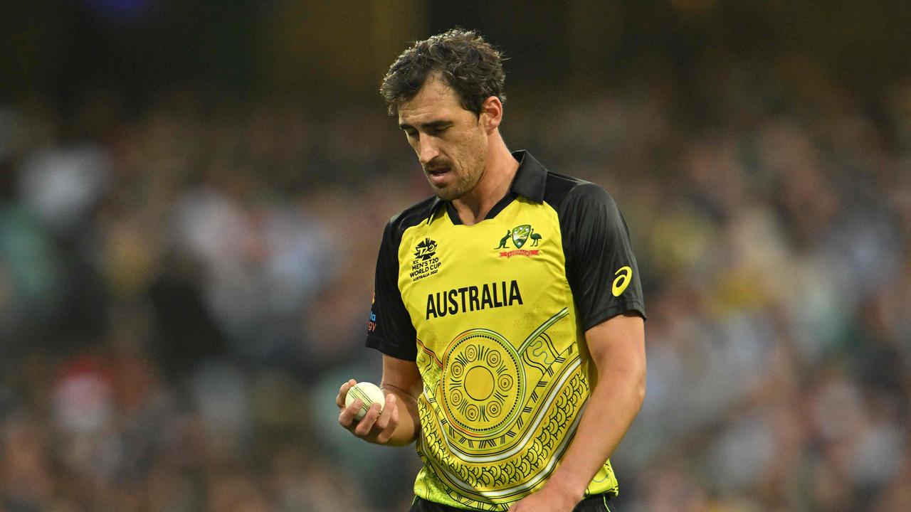 Australia's paceman Mitchell Starc was sensationally dropped for their final group match against Afghanistan. Photo: AFP