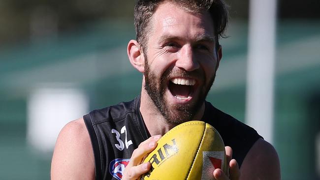 Travis Cloke is back for Collingwood this week. Picture: Wayne Ludbey