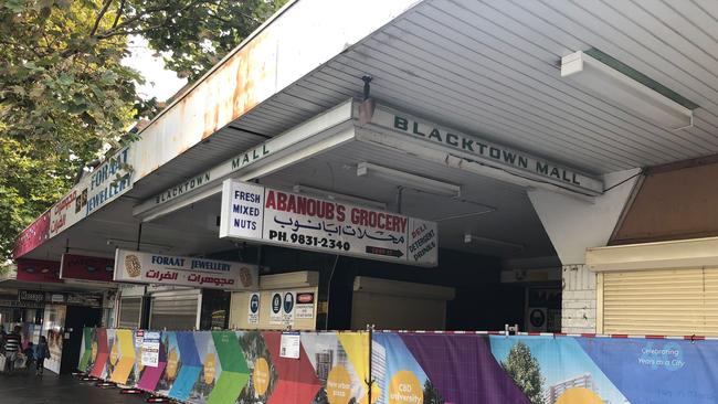 Demolition crews have moved into the Blacktown Mall site at Warrick Lane to make way for an underground carpark, new town plaza and retail precinct. Picture: Kate Lockley