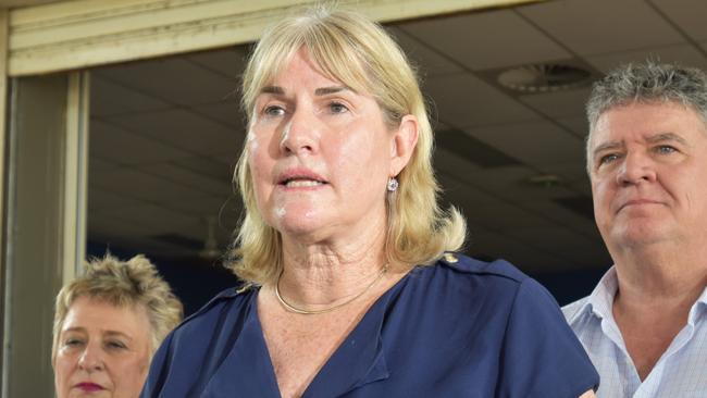 Chief Minister Eva Lawler at Gunbalanya School. Picture: Sierra Haigh