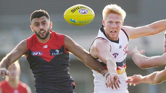 Billy Frampton (right) fronted up against Melbourne in the Marsh Series, but not Gold Coast. Picture: AAP Image/Michael Dodge