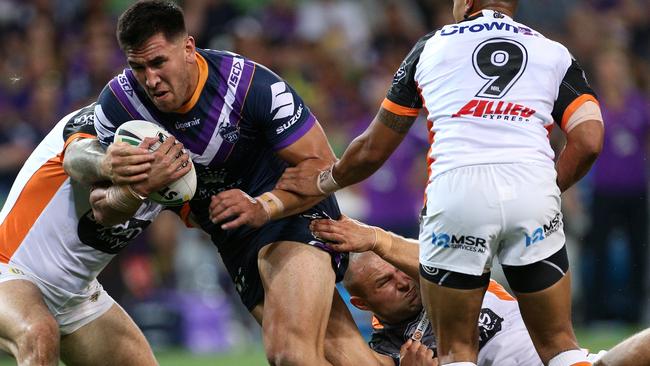 Nelson Asofa-Solomona is already talking to Melbourne. (AAP Image/Hamish Blair)