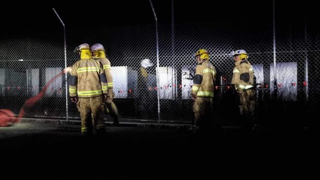 Fire crews were called to the Bouldercombe substation after a Tesla battery caught fire.