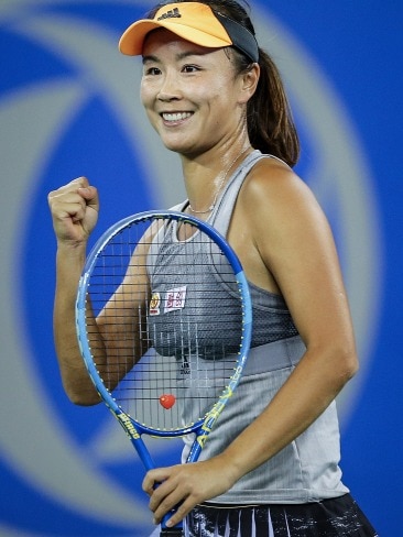 The two-time doubles champion tennis player has appeared to be silenced since making sexual assault allegations against a Chinese politician in mid November. Picture: Wang He/Getty Images