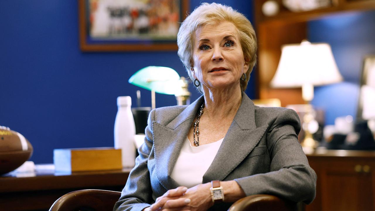 Billionaire Linda McMahon has been nominated to be Secretary of Education. Picture: AFP