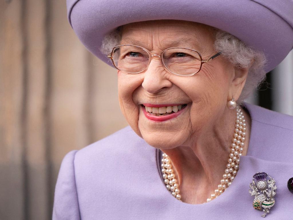 The Queen attends an Armed Forces Act of Loyalty Parade at the Palace of Holyroodhouse. Picture: AFP