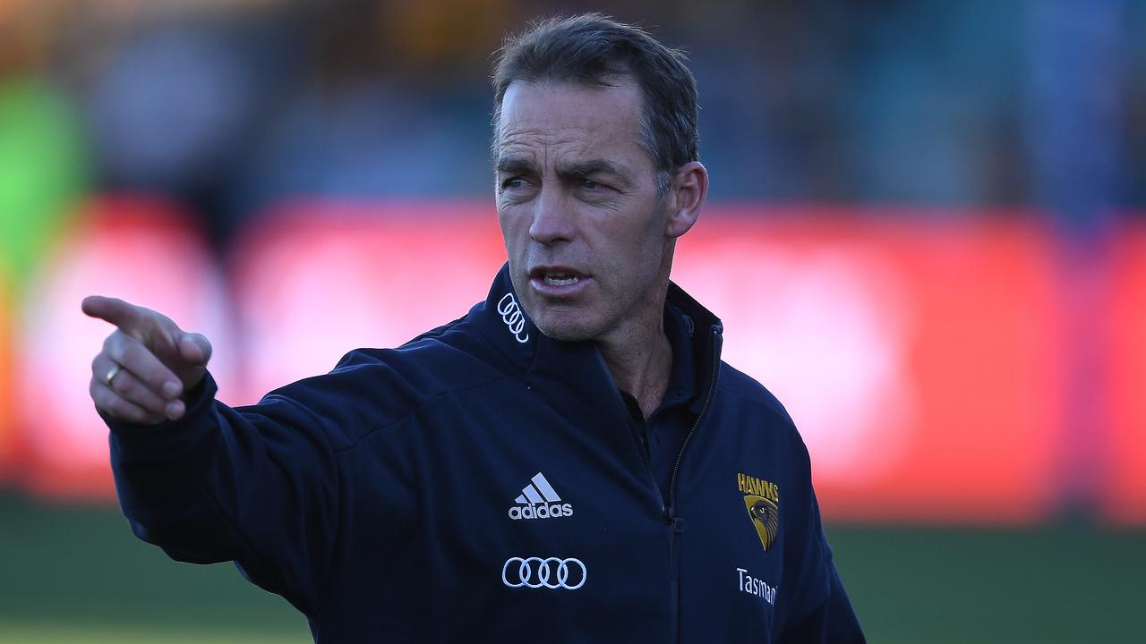 Hawthorn coach Alastair Clarkson is keen to see 20 teams in the AFL. Picture: Julian Smith