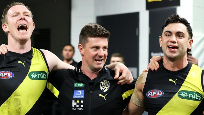 Andrew McQualter took the reins from Damien Hardwick in 2023. (Photo by Mark Kolbe/Getty Images)