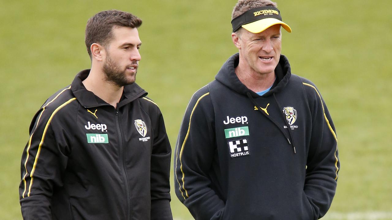 Jack Graham says Damien Hardwick is set to help out with the Tigers’ dwindling clothing issue. Picture: Getty Images