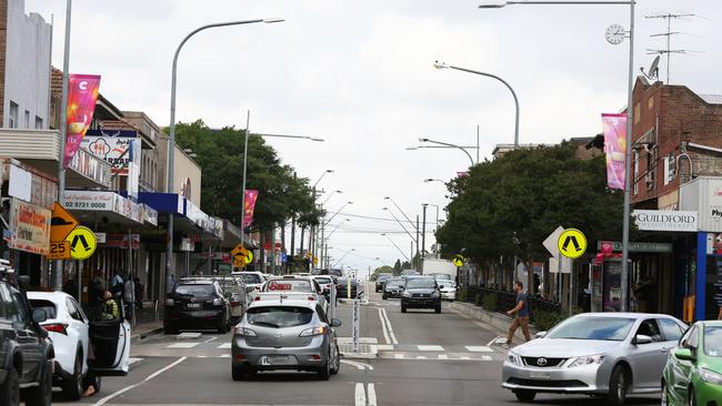 Business owners are claiming the Guildford Rd strip is a hotbed of thieves and junkies, with calls for CCTV cameras to be installed to deter criminals. Picture: Angelo Velardo
