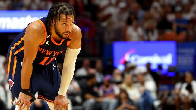 Jalen Brunson put the Knicks on his back. Photo: Mike Ehrmann/Getty Images/AFP.