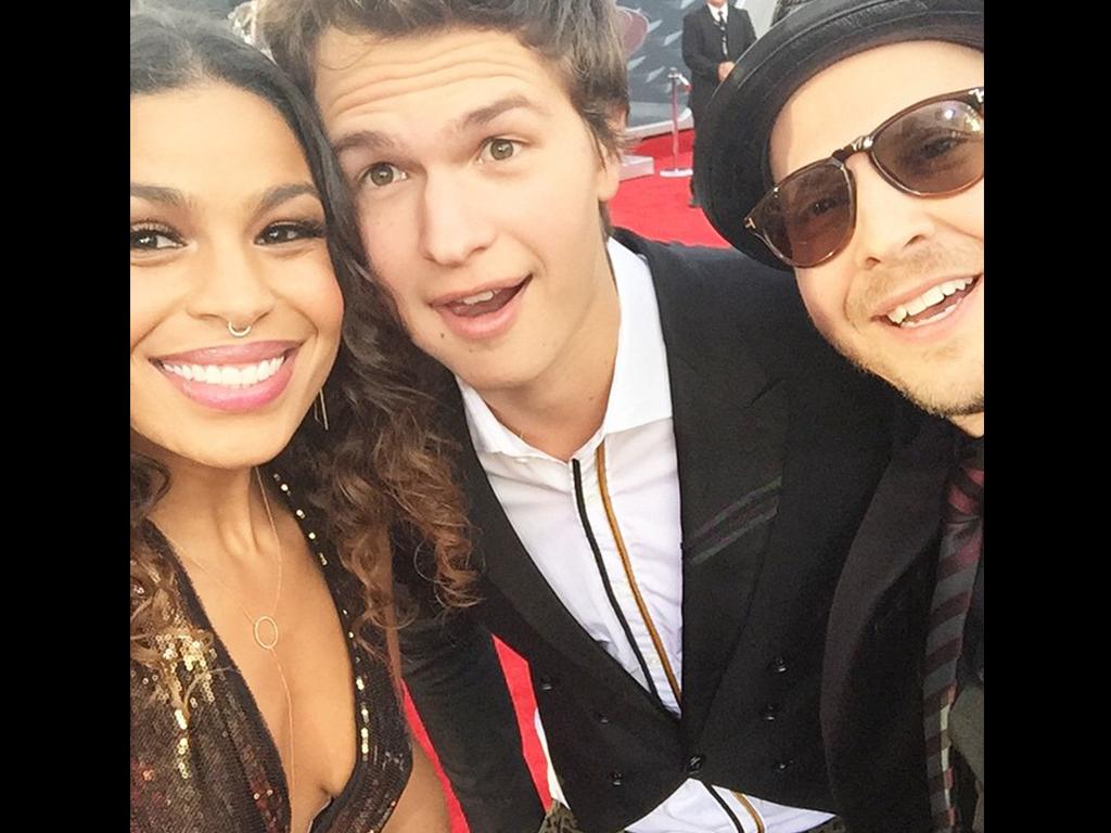 American Music Awards 2014 on social media... Singer Jordin Sparks posts, “Can we just take a moment to appreciate this sweet dude, @anselelgort? I’m so excited I got to meet him! Congrats on everything! :)” Picture: Instagram