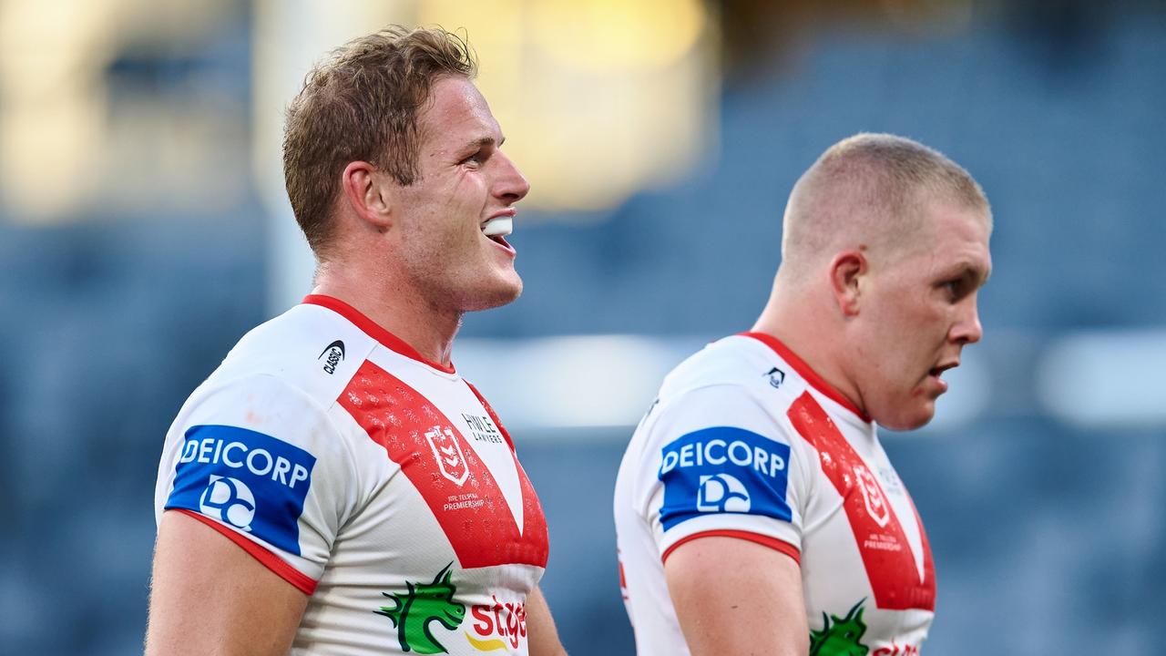 George Burgess won’t hold back against his twin brother Tom in the Charity Shield. Picture: Brett Hemmings/Getty Images