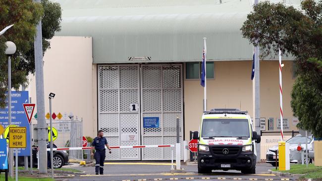 A man has suffered serious upper-body injuries at Barwon Prison. Picture: Glenn Ferguson