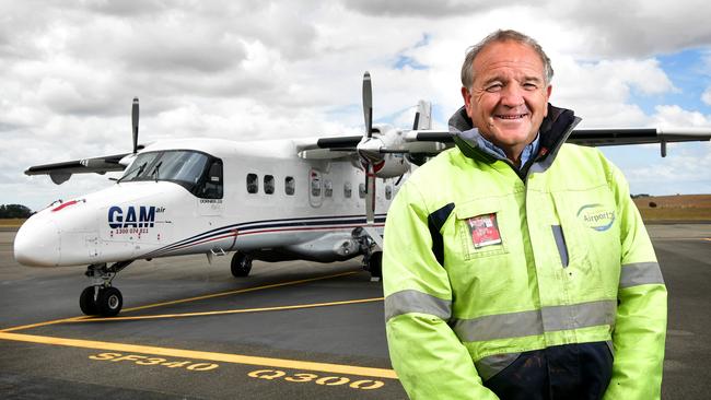 Mt Gambier Airport general manger Ian Fritsch is in favour of a $9 million upgrade to the airport. Picture: Bianca De Marchi