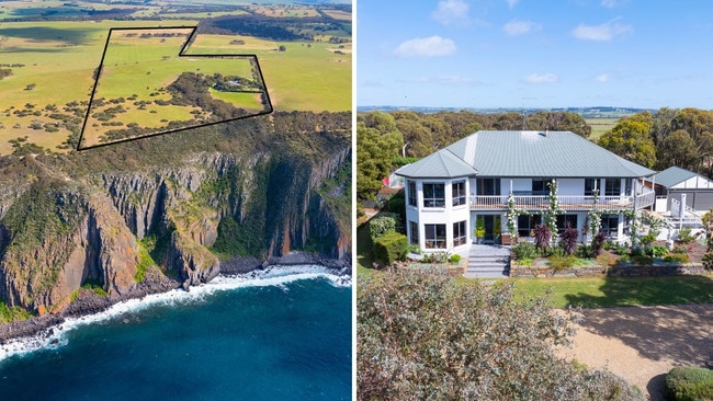 Waitpinga clifftop home sell image. Supplied