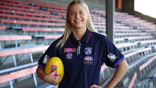 Tessa Boyd, sister of Tom Boyd, has signed with the Western Bulldogs. Picture: Western Bulldogs