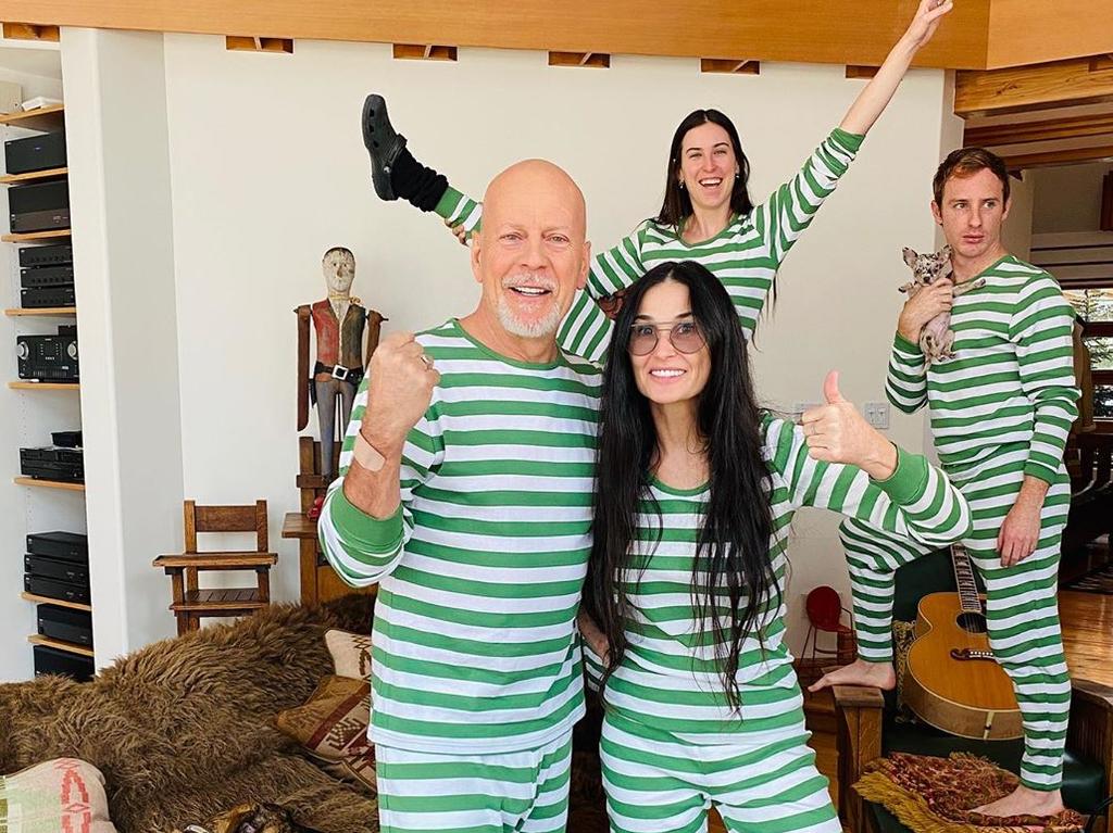 Bruce Willis is self-isolating with Demi Moore and their daughters.