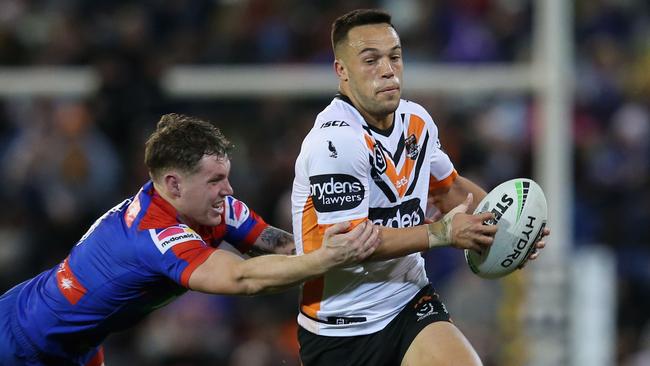 Luke Brooks and Wests Tigers have finals within their grasp. Picture: Getty Images