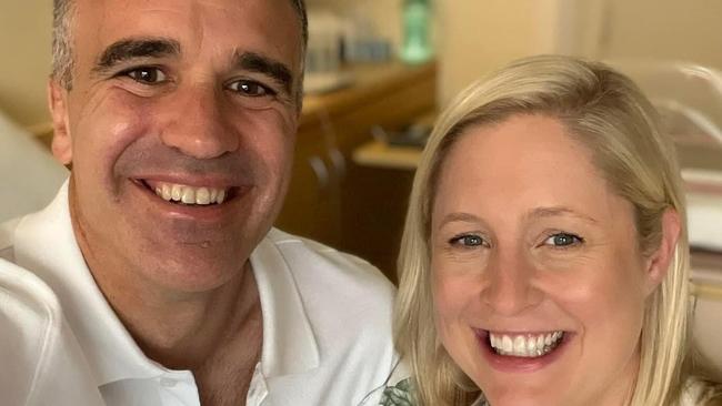 Premier Peter Malinauskas and wife Annabel and welcomed George Robert Malinauskas. Picture: Instagram