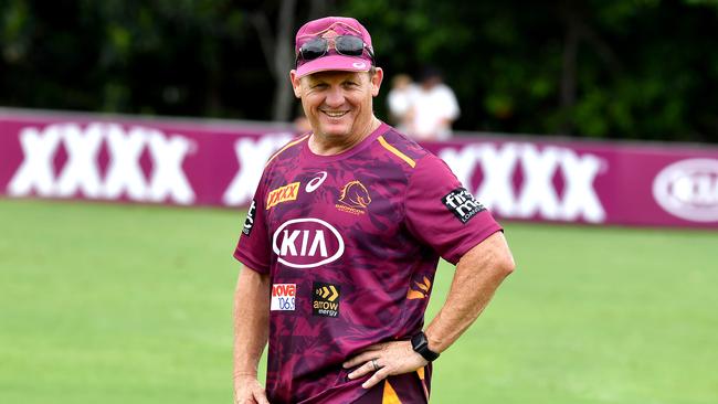 New Brisbane Broncos head coach Kevin Walters at training. Brisbane Broncos training at Red Hill. Monday January 4, 2021. Picture, John Gass