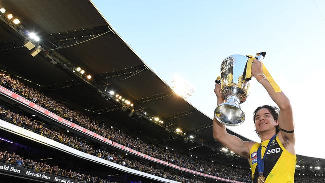 Richmond small forward Daniel Rioli was a key pillar in the club’s premiership. Photo: AAP Image/Julian Smith