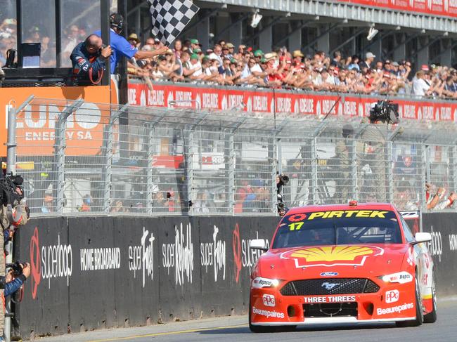 Scott McLaughlin, winner of race 2 at the Adelaide 500 Supercar event, Sunday, February 23, 2020. (Photo: Brenton Edwards)